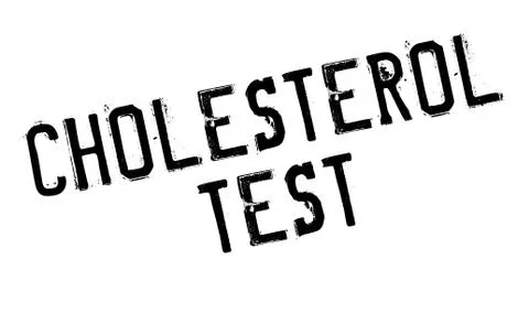 Cholesterol Test rubber stamp Stock Illustration