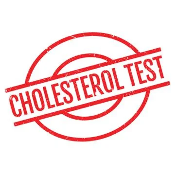 Cholesterol Test rubber stamp Stock Illustration
