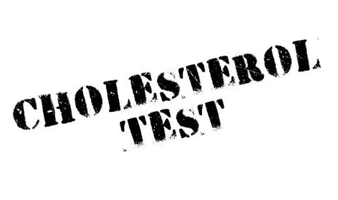 Cholesterol Test rubber stamp Stock Illustration