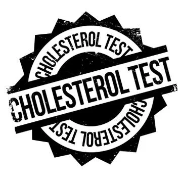 Cholesterol Test rubber stamp Stock Illustration