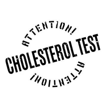 Cholesterol Test rubber stamp Stock Illustration