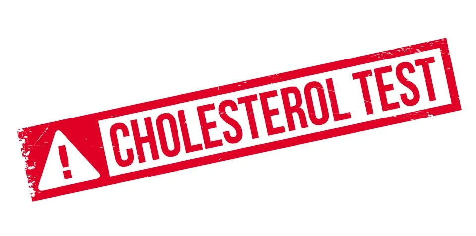 Cholesterol Test rubber stamp Stock Illustration