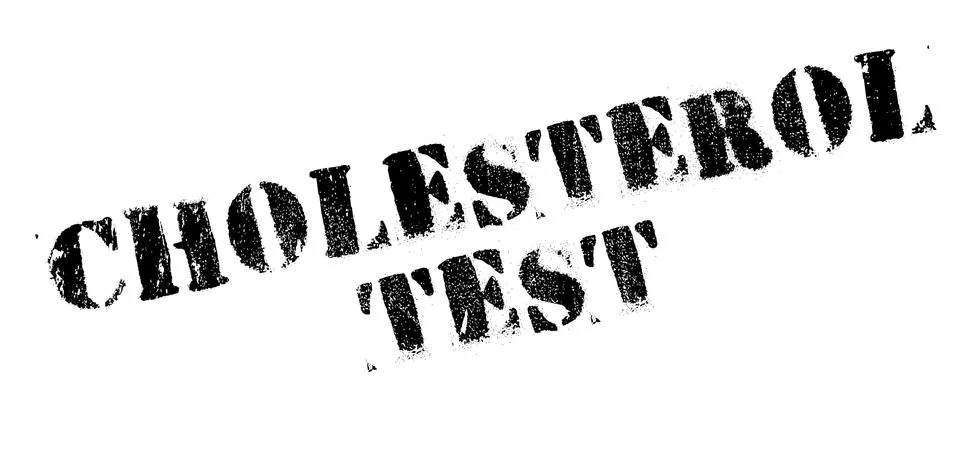 Cholesterol Test rubber stamp Stock Illustration