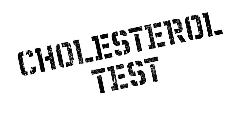 Cholesterol Test rubber stamp Stock Illustration