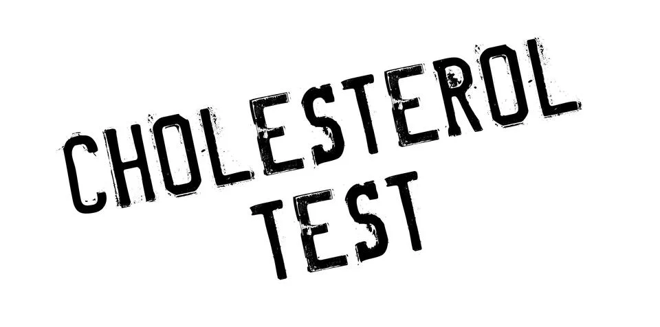 Cholesterol Test rubber stamp Stock Illustration