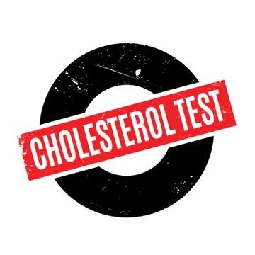 Cholesterol Test rubber stamp Stock Illustration