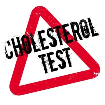 Cholesterol Test rubber stamp Stock Illustration