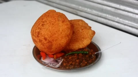 Cholley Bhature Stock Footage 133102732