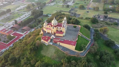 Cholula Pyramid Epic Drone Clip, Worlds Largest Pyramid, Mexico 4K  Stock Footage 147411084