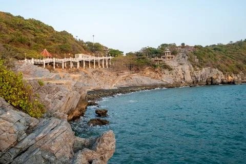 Chong Khao Khat view point at Koh Sichang , Chonburi , Thailand. Stock Photos