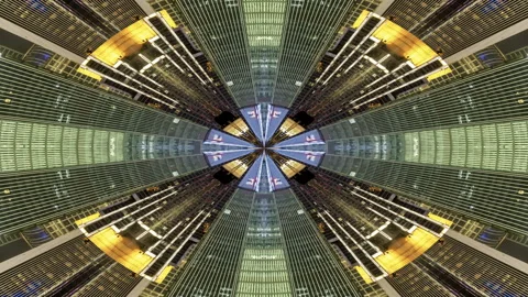 Chongqing city skyline tiny planet Video stock 312601866