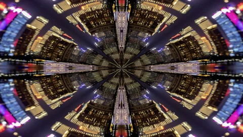 Chongqing city skyline tiny planet Video stock 312688435