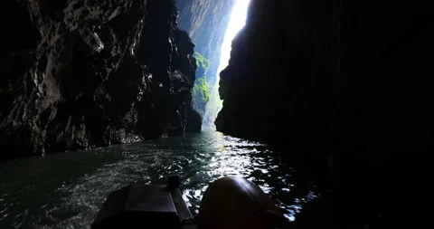 Chongqing PuHua underground river Stock Footage 206267360