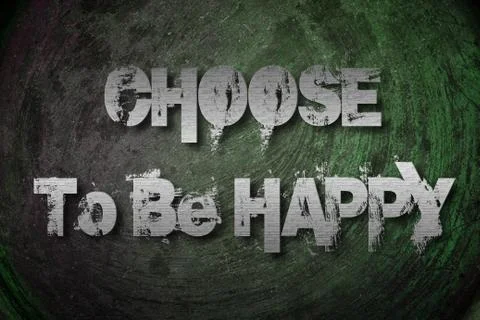 Choose to be happy concept Stock Illustration