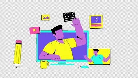 Choose Freelancer Designer in Platform On Alpha Channel Stock Footage 315172607