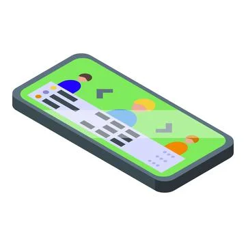 Choose gameplay icon isometric vector. Game machine Stock Illustration