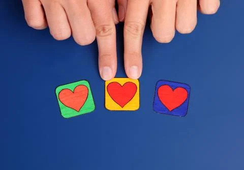 Choose heart Stock Photos