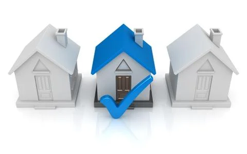 Choose home concept Stock Illustration