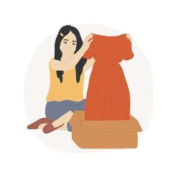 Choose items isolated cartoon vector illustration. Ilustración de archivo