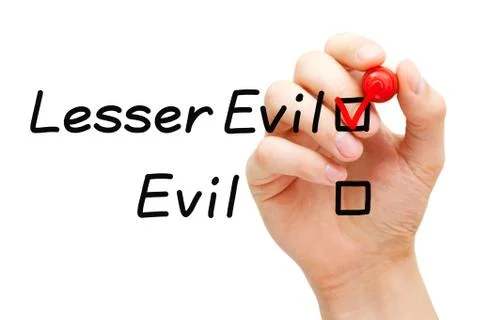 Choose The Lesser Of Two Evils Concept Photos