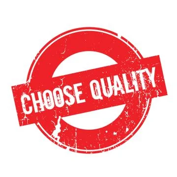 Choose Quality rubber stamp Ilustración de archivo