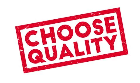 Choose Quality rubber stamp Ilustración de archivo