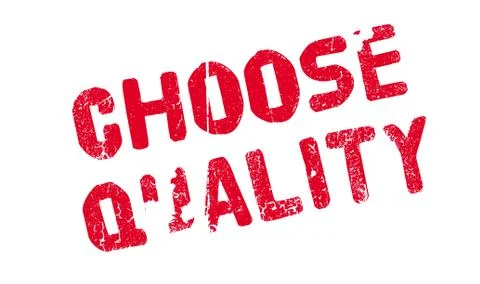 Choose Quality rubber stamp Ilustración de archivo