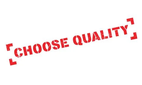 Choose Quality rubber stamp Ilustración de archivo