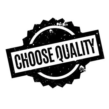 Choose Quality rubber stamp Ilustración de archivo