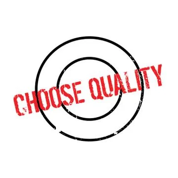 Choose Quality rubber stamp Ilustración de archivo