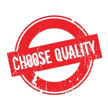 Choose Quality rubber stamp Ilustración de archivo
