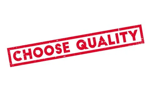 Choose Quality rubber stamp Ilustración de archivo