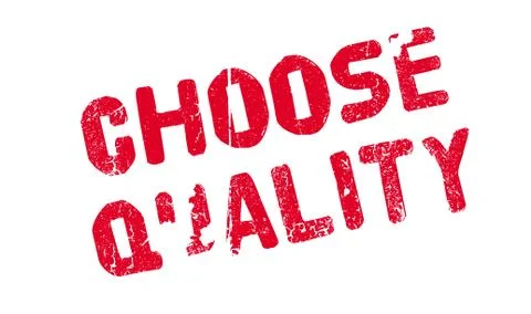 Choose Quality rubber stamp Ilustración de archivo