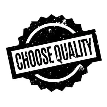 Choose Quality rubber stamp Ilustración de archivo