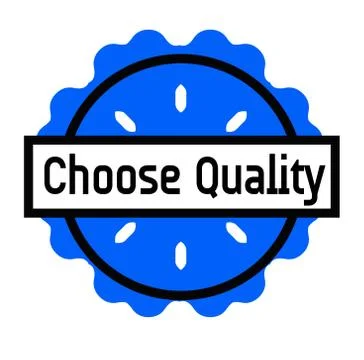 CHOOSE QUALITY stamp on white Ilustração Stock