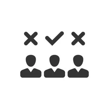 Choose Right Candidate Icon Stock Illustration