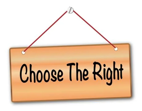 Choose The Right Stock Illustration