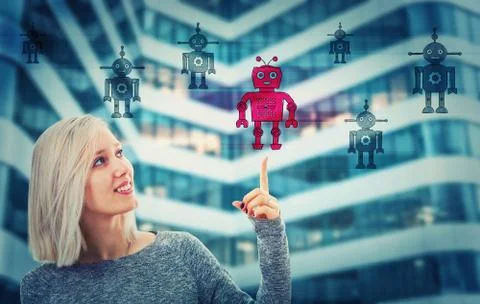 Choose robot Stock Photos