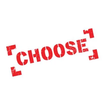 Choose rubber stamp Ilustração Stock