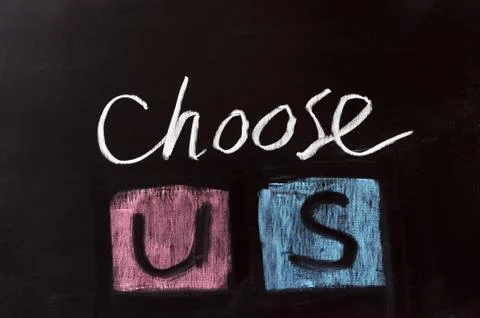 Choose us Stock Photos