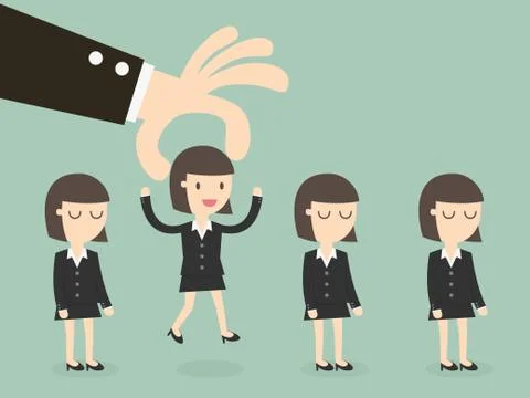 Choose worker Stock Illustration