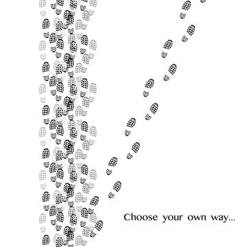 Choose your way Stock Illustration
