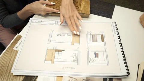 Chooses the material color Stock Footage 98071733