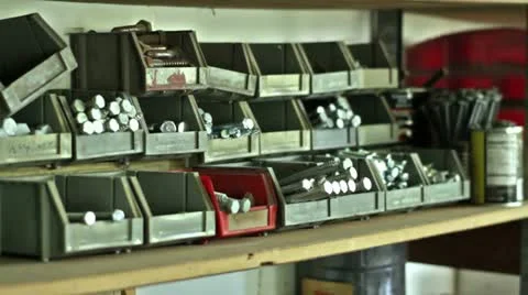 Choosing Bolts Stock Footage 22774885