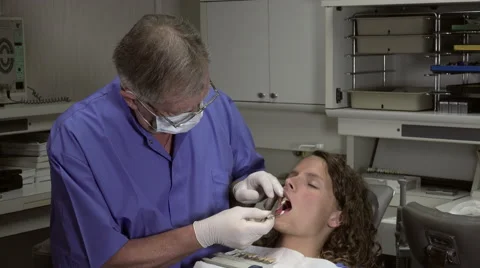 Choosing the color of teeth Video stock 53008596