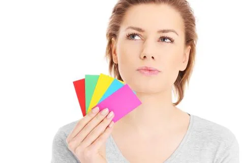 Choosing colors Stock Photos