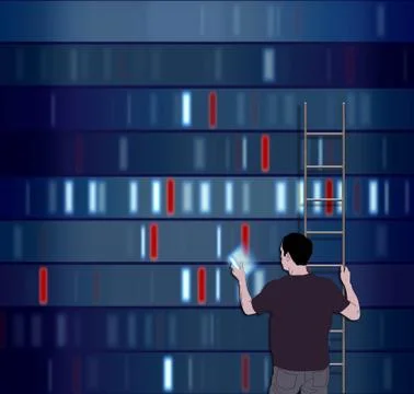 Choosing DNA Stock Illustration
