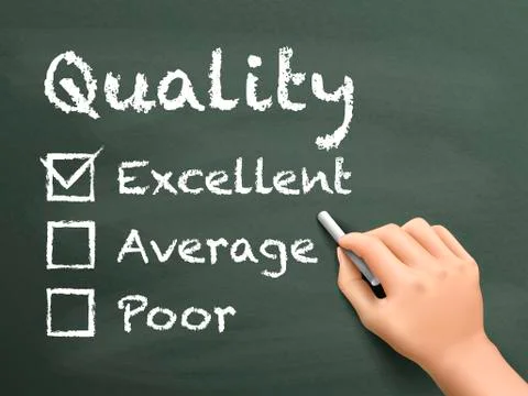 Choosing excellent on customer service evaluation form Stock Illustration