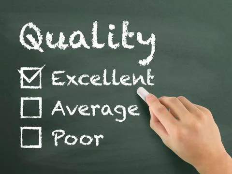 Choosing excellent on customer service evaluation form Stock Illustration