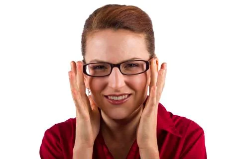 Choosing Eyeglasses Stock Photos
